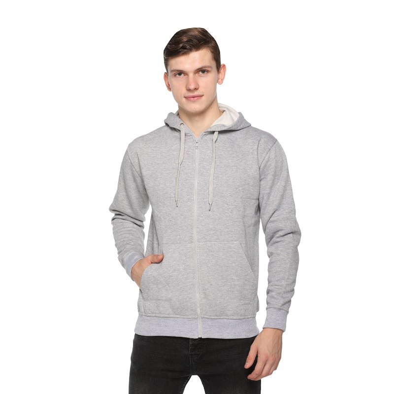 Zippered Sweatshirt With Hood
