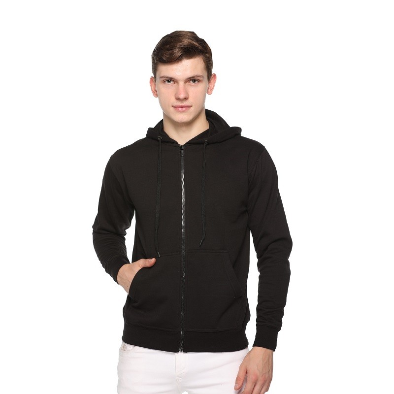 Zippered Sweatshirt With Hood