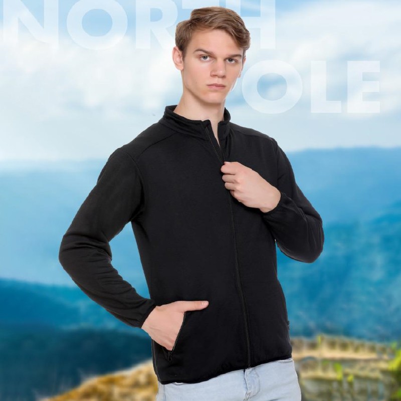 High Neck Sweatshirt Jacket