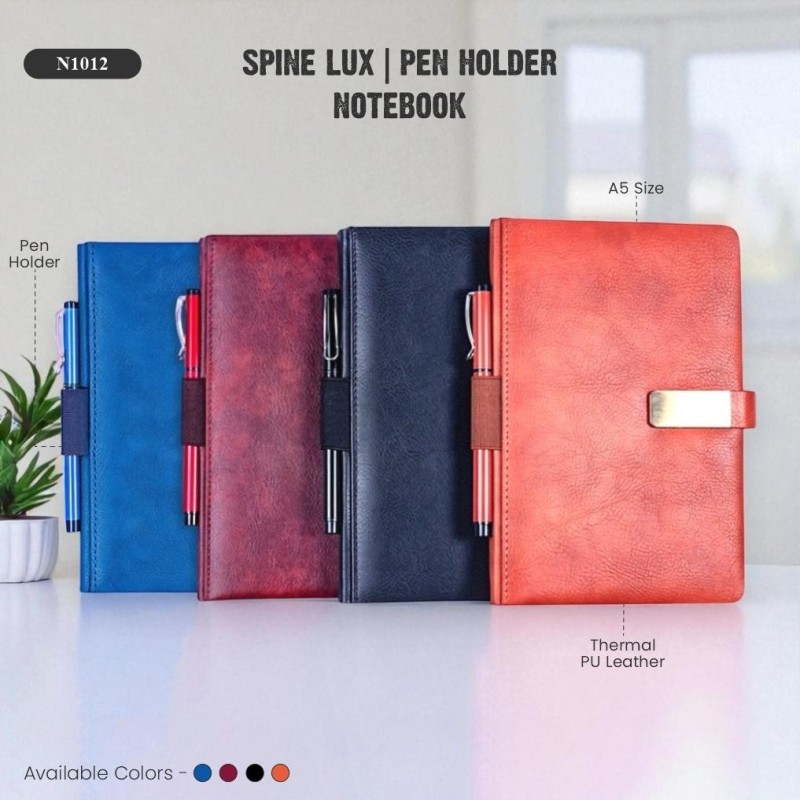 Spine Lux Pen Holder Notebook