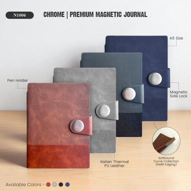 Chrome | Premium Magnetic Journal