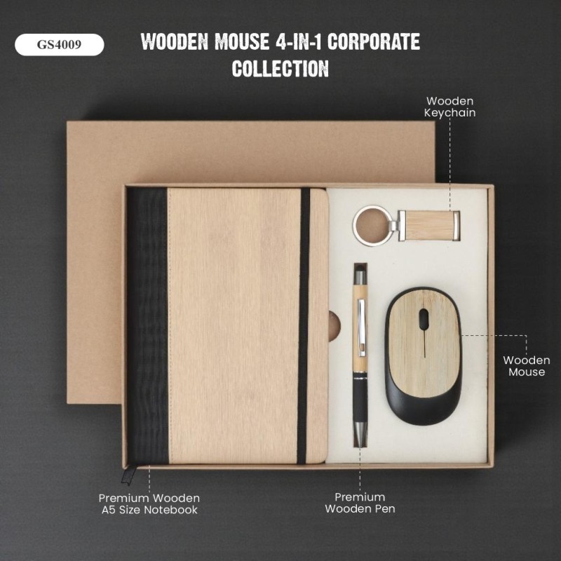 Wooden Mouse 4 in 1 Corporate Collection