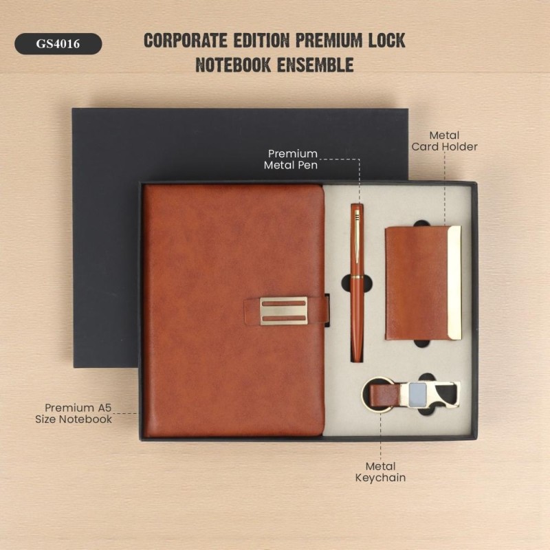 Corporate Edition Premium Lock Notebook Ensemble