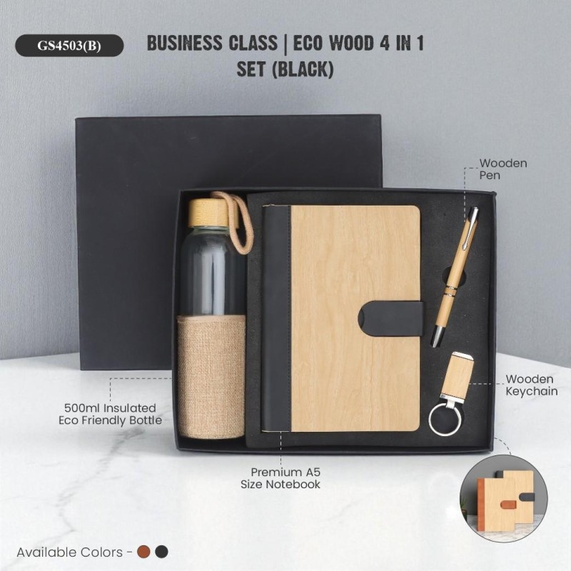 Business Class | Eco-wood 4 in 1 Set (Black)