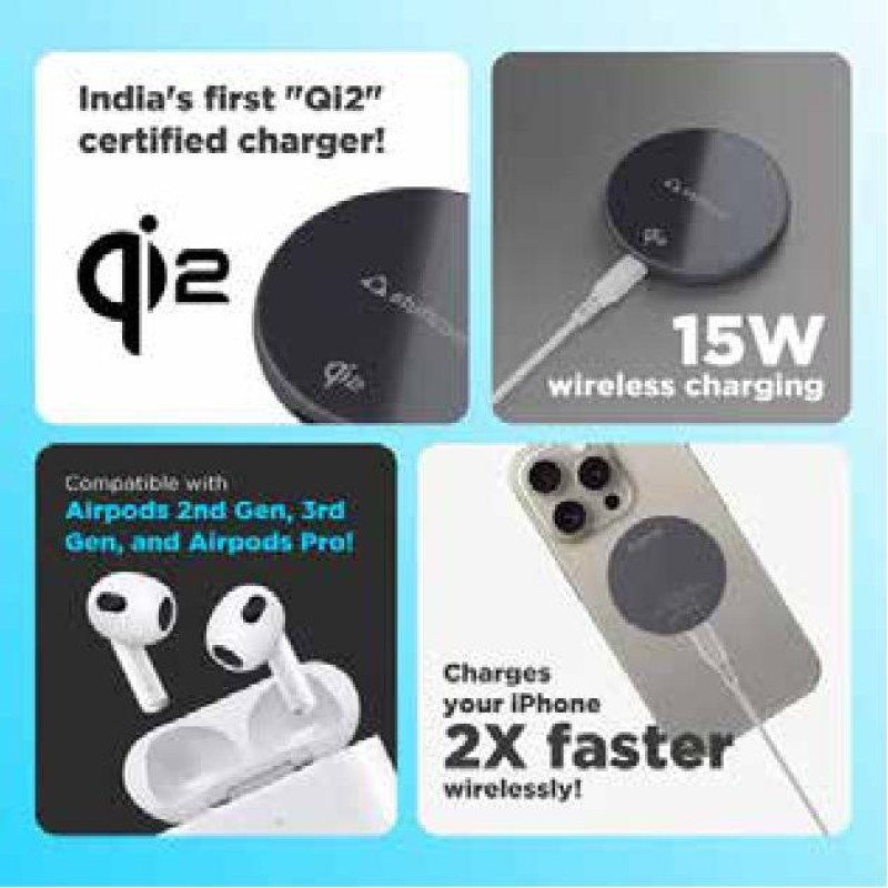 Revel Qi2 Certified 15W Magnetic Wireless Charger