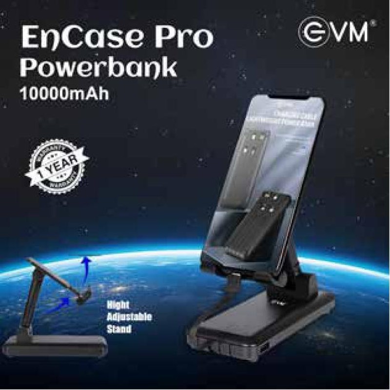 EnCase Pro 10000mAh Powerbank with Height Adjustable Stand